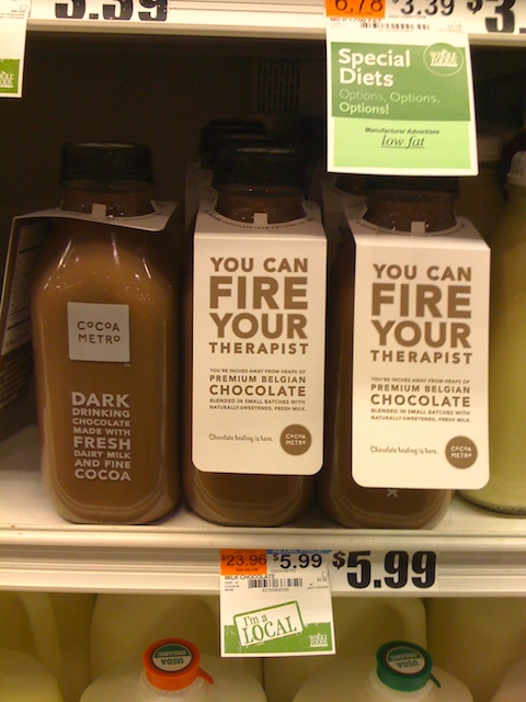 Cocoa Metro on the shelves at Whole Foods in Boston
